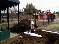 Installing Drainage System